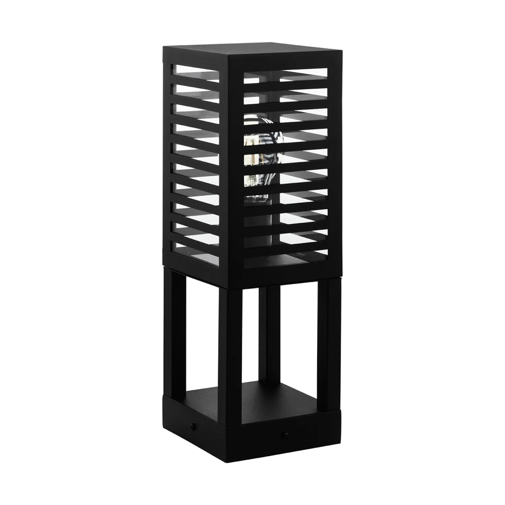 Piantana Esterno Contemporaneo Alamonte 3 Alluminio Nero E27
