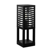 Piantana Esterno Contemporaneo Alamonte 3 Alluminio Nero E27