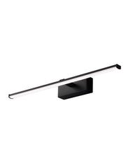 Nala Lampada da Parete LED Integrato 10W 1200lm 3000K IP44 Struttura in Metallo e Metacrilato Colore Nero, Design Moderno ed Elegante
