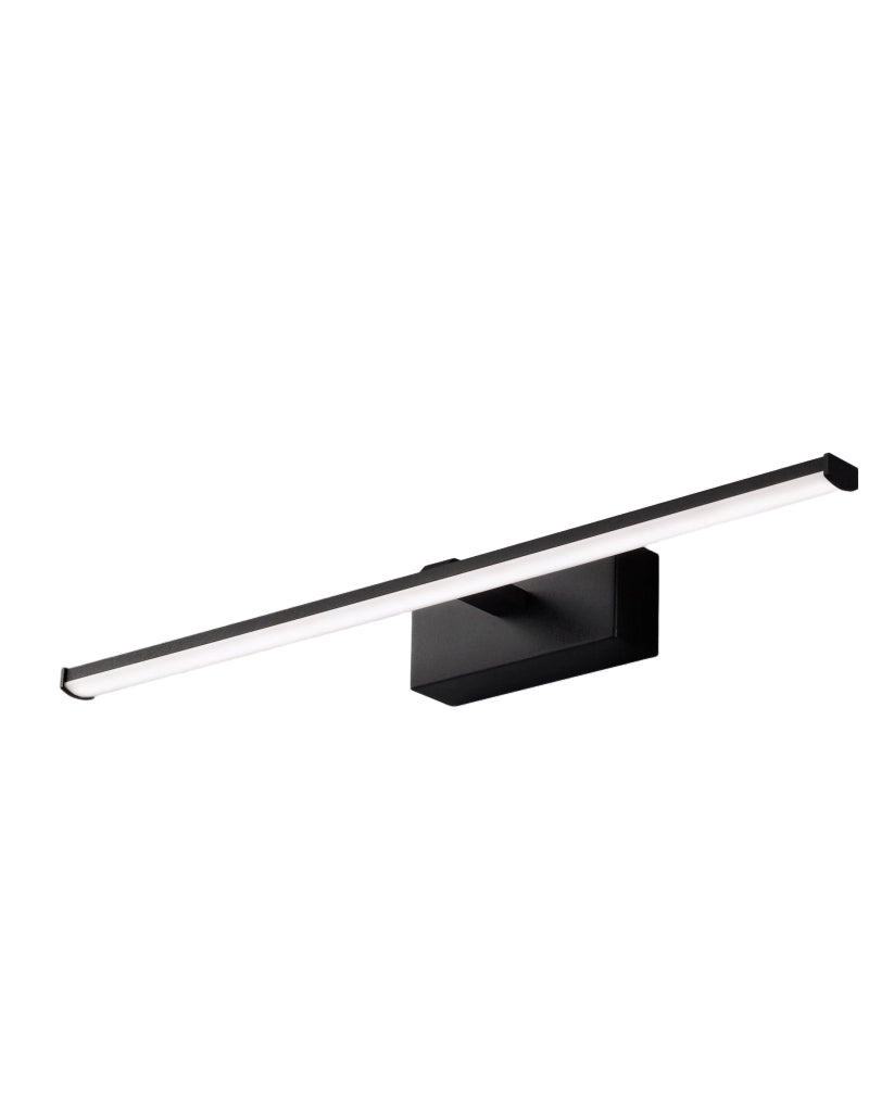 Nala Lampada da Parete LED Integrato 10W 1200lm 3000K IP44 Struttura in Metallo e Metacrilato Colore Nero, Design Moderno ed Elegante