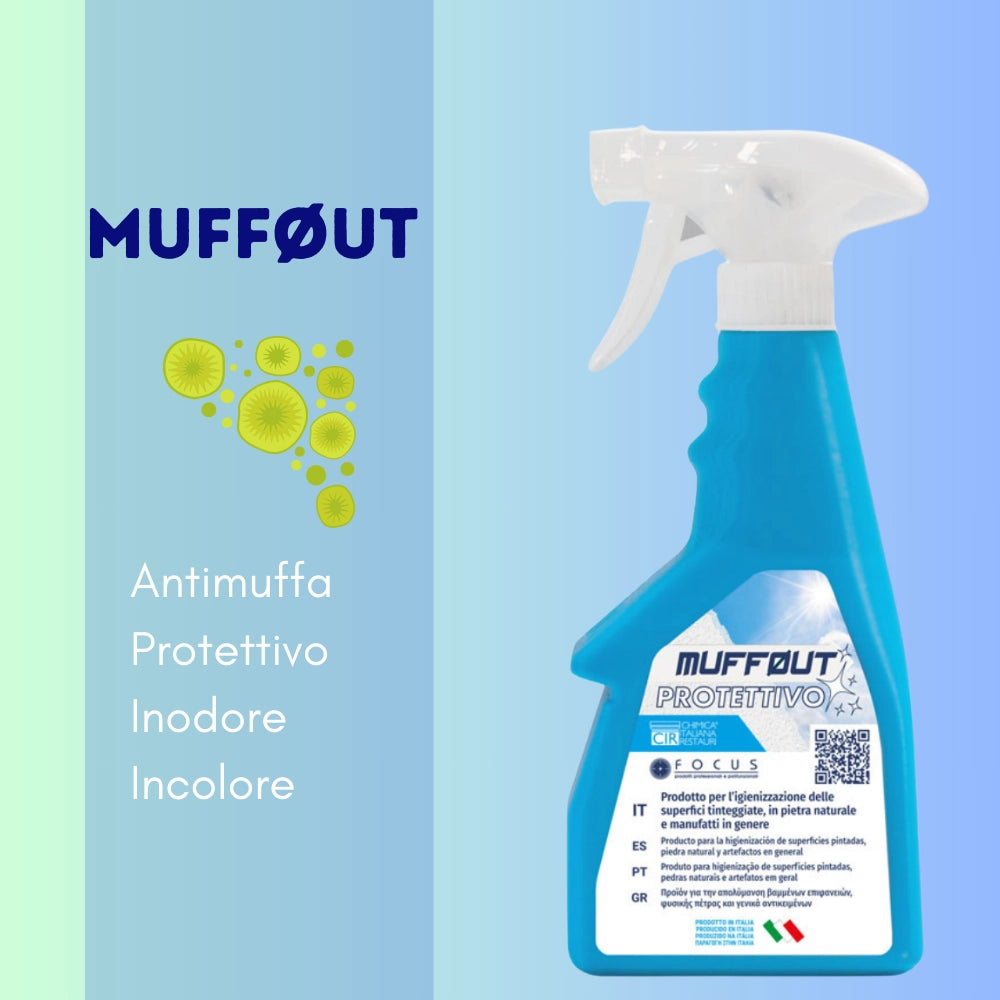 Prodotto antimuffa spray azione preventiva inodore muffØut protettivo 500 ml