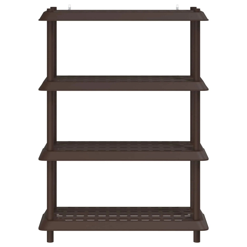 Unità di scaffalatura 4 livelli 100 x 40 x 136,5 cm PP Marrone 8011749