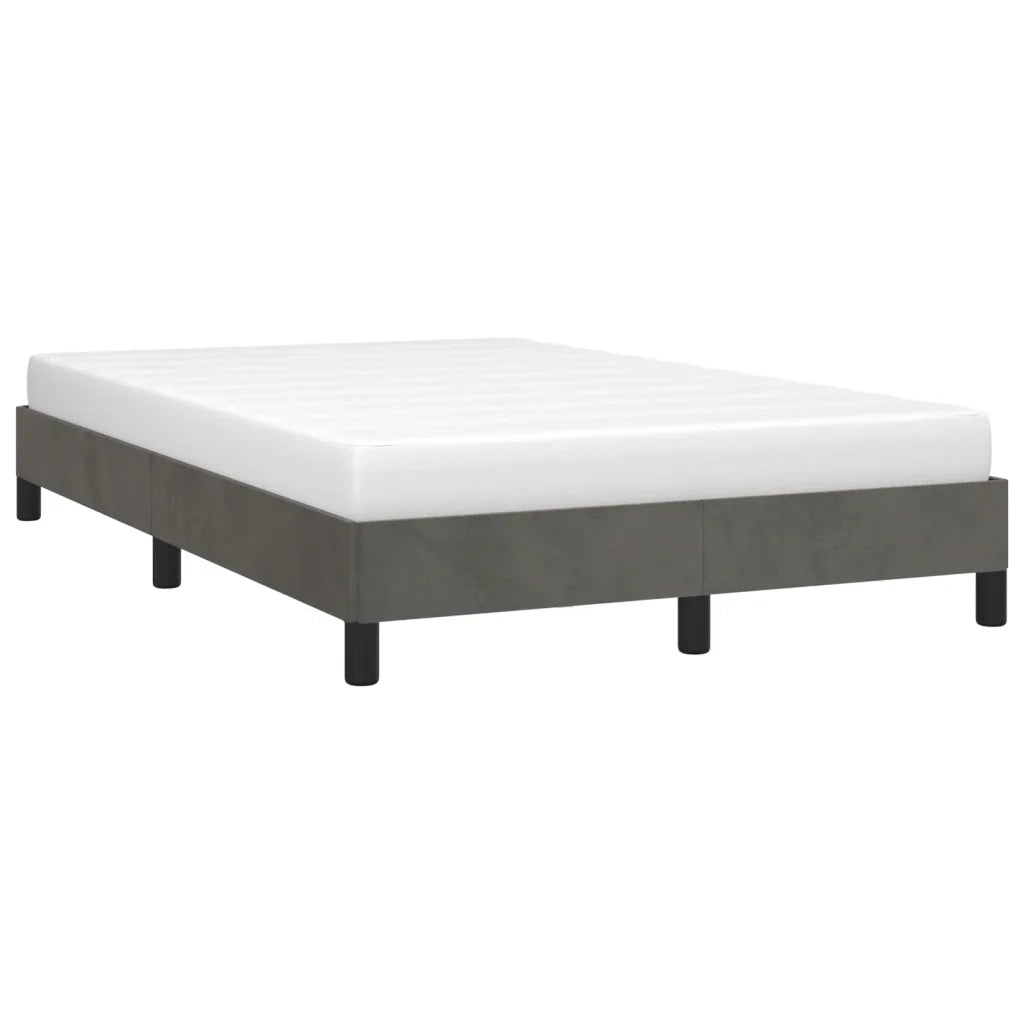 Giroletto senza Materasso Grigio Scuro 120x200 cm Velluto 346965