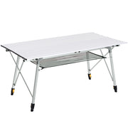 Tavolo pieghevole da giardino ¨C zephmum ¨C alluminio 6 persone regolabile