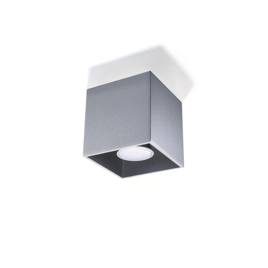 Faretto soffitto TETRIS 1 luce grigio Pure Lume GU10