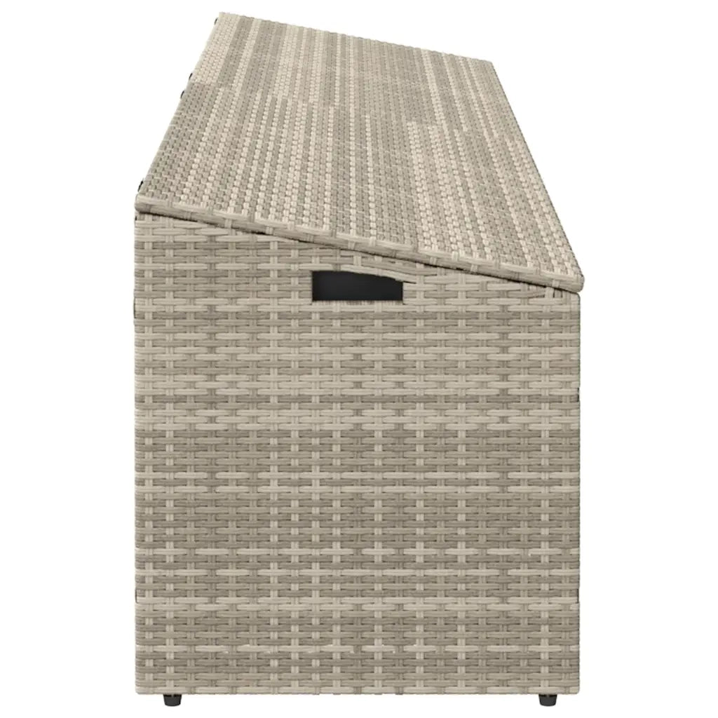 Baule da Giardino Grigio Chiaro 220x50x58 cm in Polyrattan CFW3933202