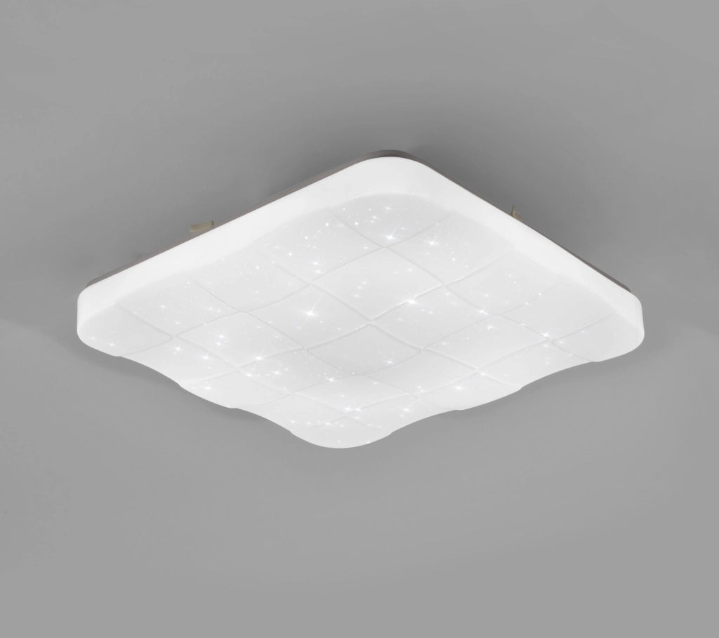 Plafoniera LED Polux Polaris 43cm quadrata con telecomando