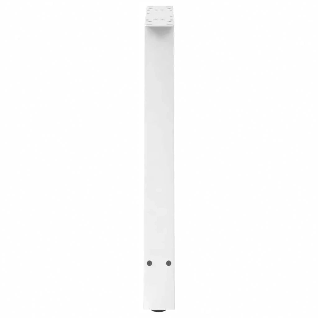 Set di 2 gambe regolabili per tavolo da pranzo a forma di A 80 x 72-73 cm acciaio bianco 02_0057133