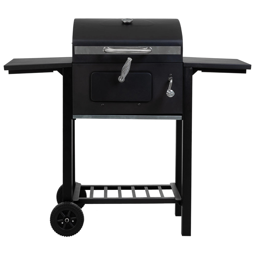 Carrello barbecue in metallo nero 98x48x96h cm