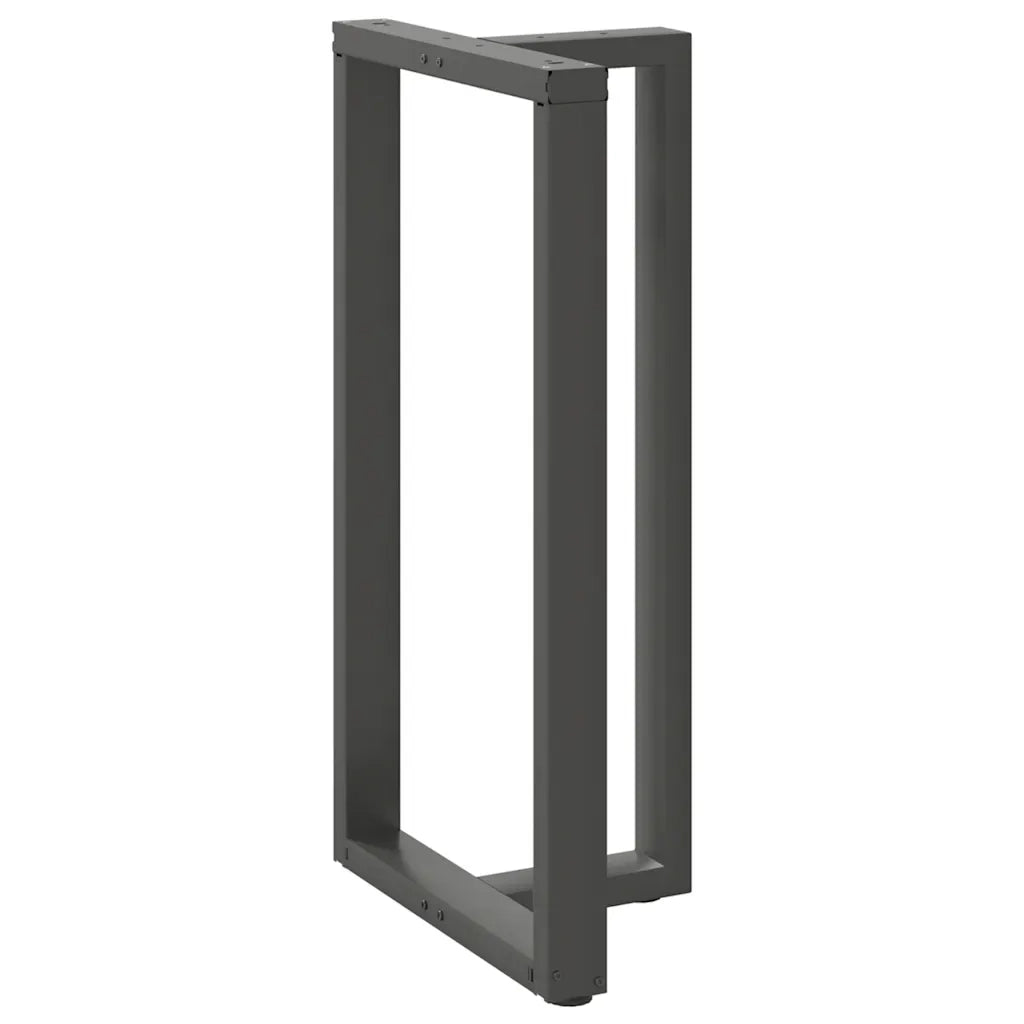Gambe per tavolo da bar a forma di T 2 pz Antracite 60x35x(110-111) cm Acciaio 4013106