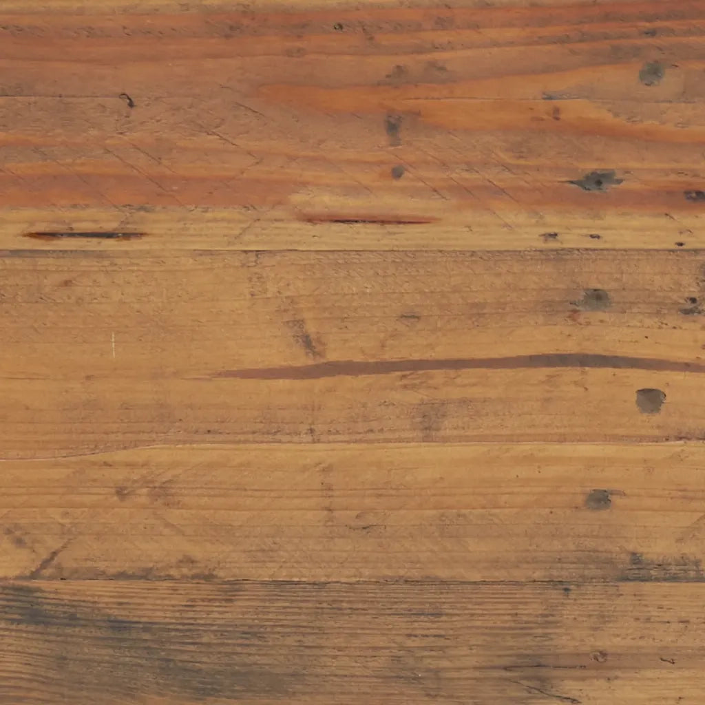 Mobile TV Marrone 110x35x48 cm Legno Massello di Pino Riciclato cod mxl 10110