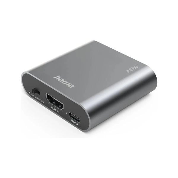 Convertitore audio hama 00205100 ae90 hdmi audio extractor gray