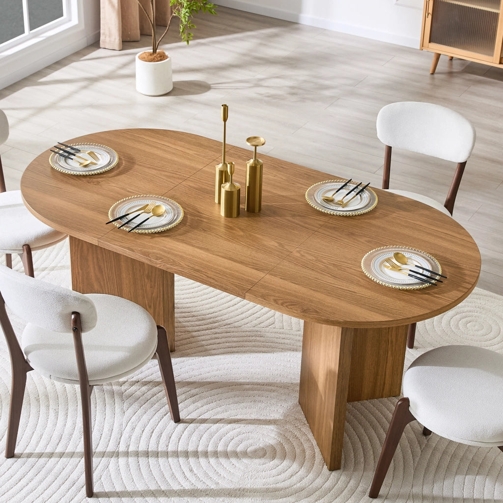 Tavolo da Pranzo Ovale ¨C MINIMAL ¨C Legno, Moderno, 180 cm, 6 Persone