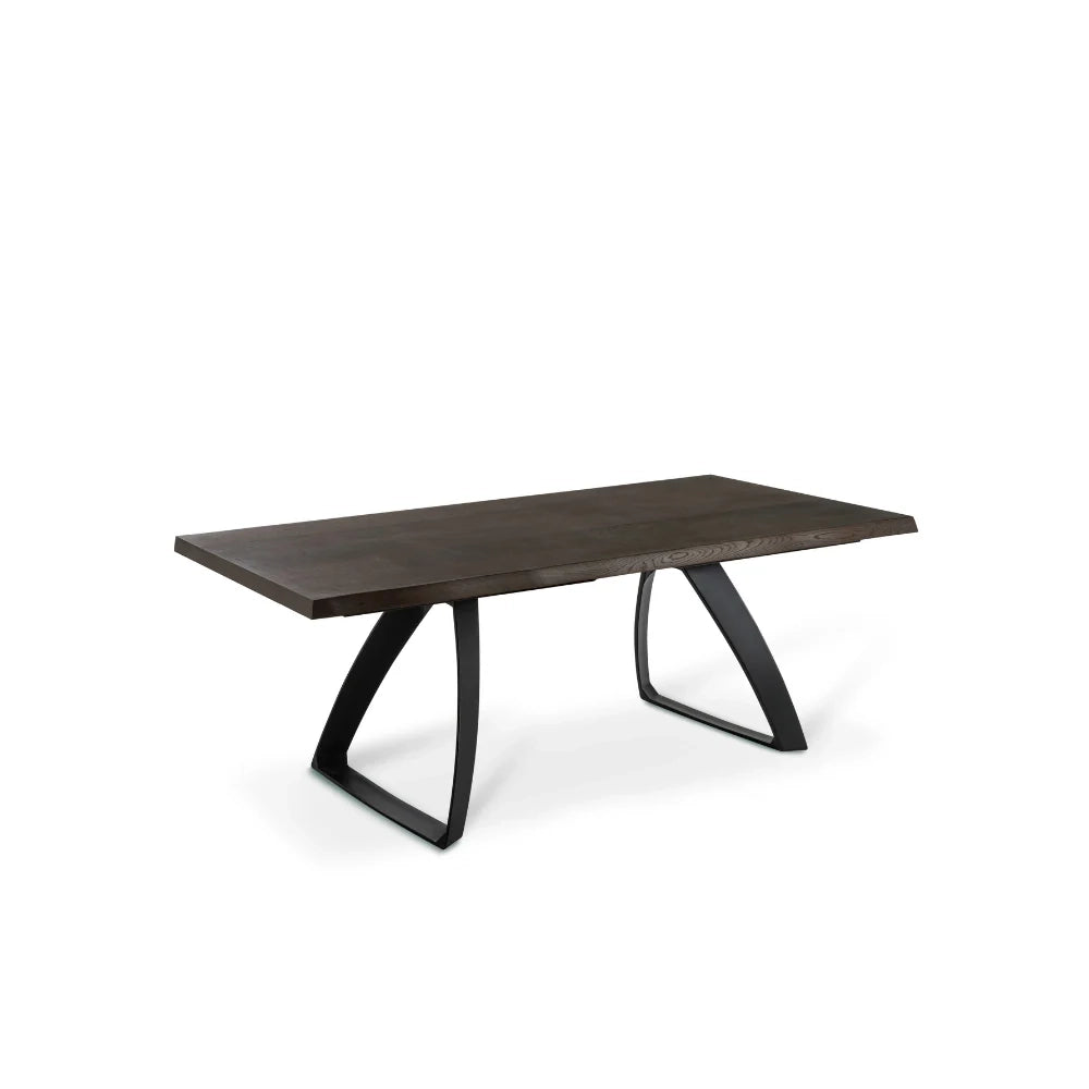 Tavolo da pranzo allungabile in legno impiallacciato rovere termocotto Timber 160-240x90 cm fino a 10 posti Made in Italy | Duzzle