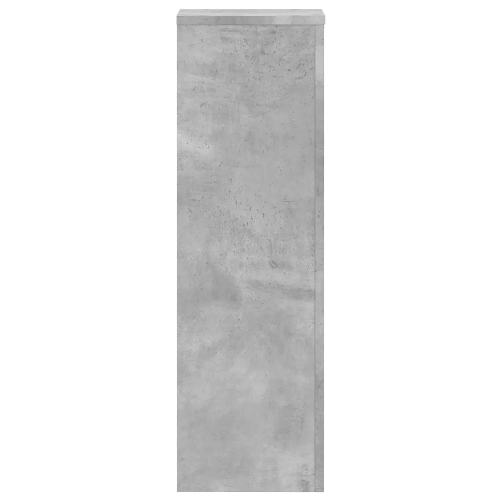 Supporti per Piante 2 pz Grigio 25x25x80 cm Legno Multistrato