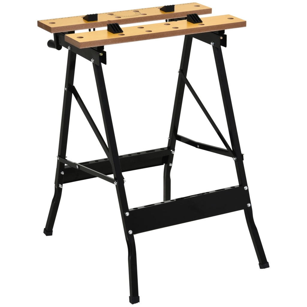Tavolo pieghevole da lavoro ¨C zephmum ¨C 62.5x60.5x78.5cm, nero