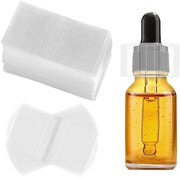 Cinture di chiusura 500 pezzi - Foliante trasparente - Cinture di chiusura aderenti - Per flaconi di olio essenziale - Adatto per doppi 19-25 mm - Facile da utilizzare