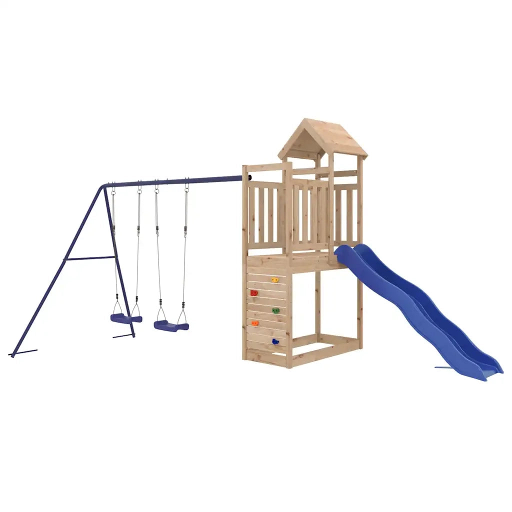 Set da Gioco da Esterno in Legno Massello di Pino 3155906