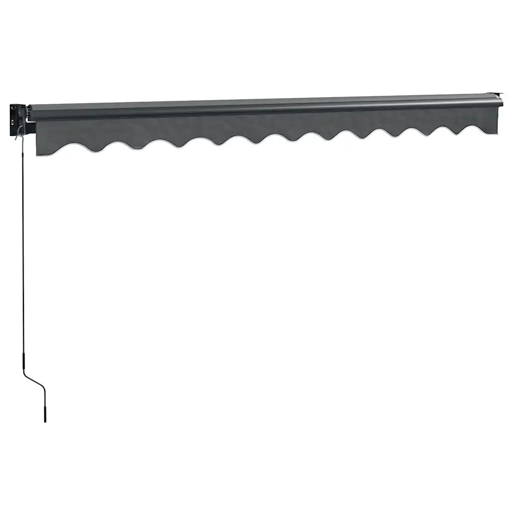 Tenda da Sole Retrattile Antracite 3,5x2,5m Tessuto e Alluminio 3154462