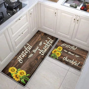 Set di Asciugamani in Cotone per la Cucina da 2 - Asciugamani Antiscivolo Lavabili per la Cucina - Tappetino di Protezione per la Porta - Tappeto Anticaduta (E, 40 x 60 + 40 x 120 cm)