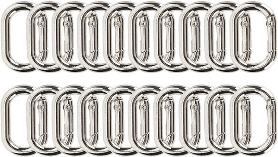 Ovale Viti a Velo 23 mm - 20 Pezzi - Maniglia - Clip - Leggero - Duraturo - Alta Resistenza