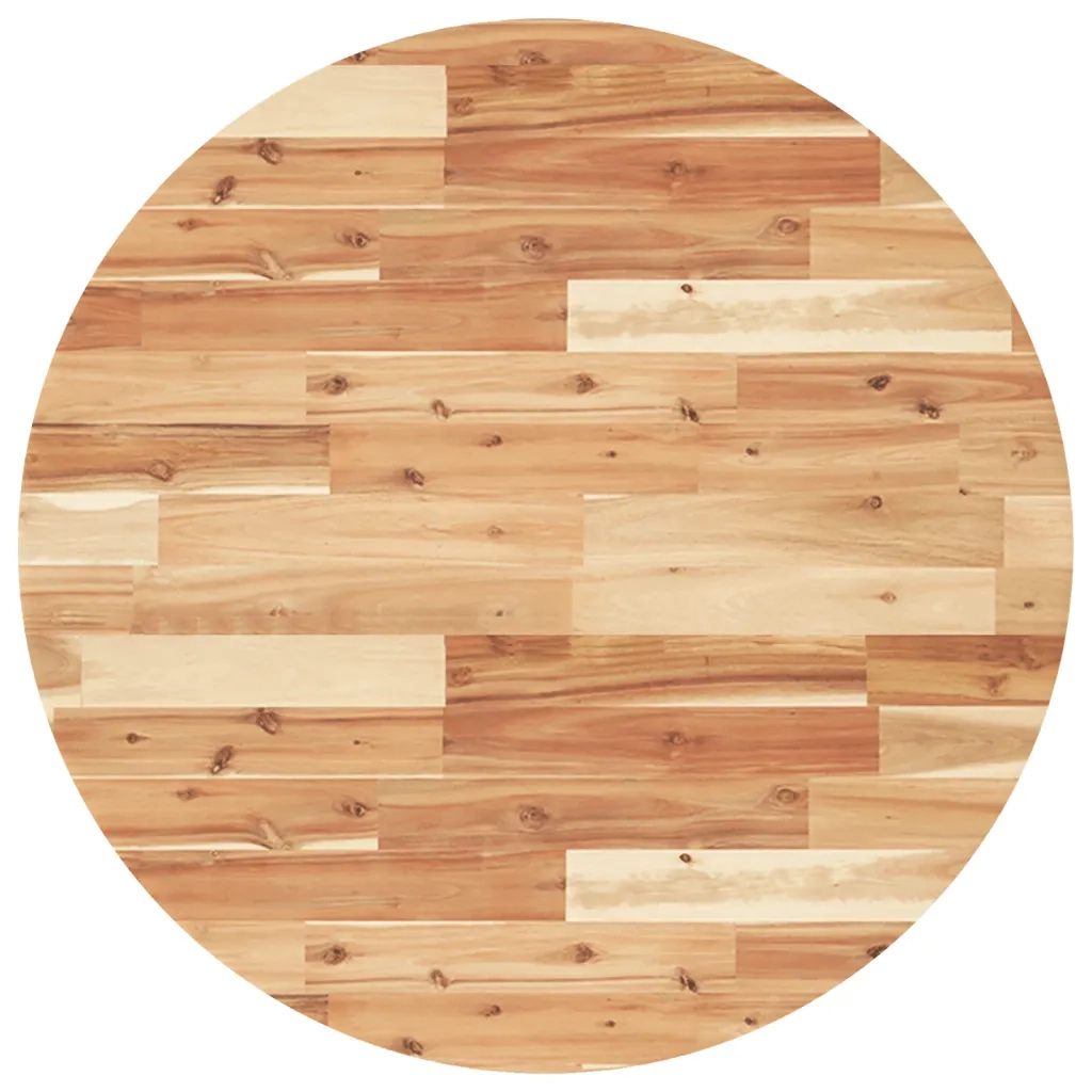 vidaXL Piano Tavolo Rotondo Ø80x4 cm in Legno Massello di Acacia