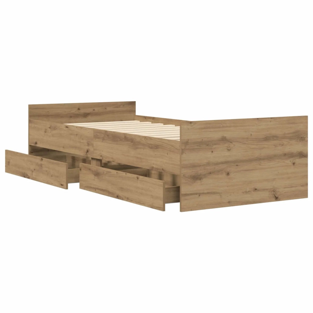 Struttura del letto Rovere Artigianale Legno ingegnerizzato 3429628