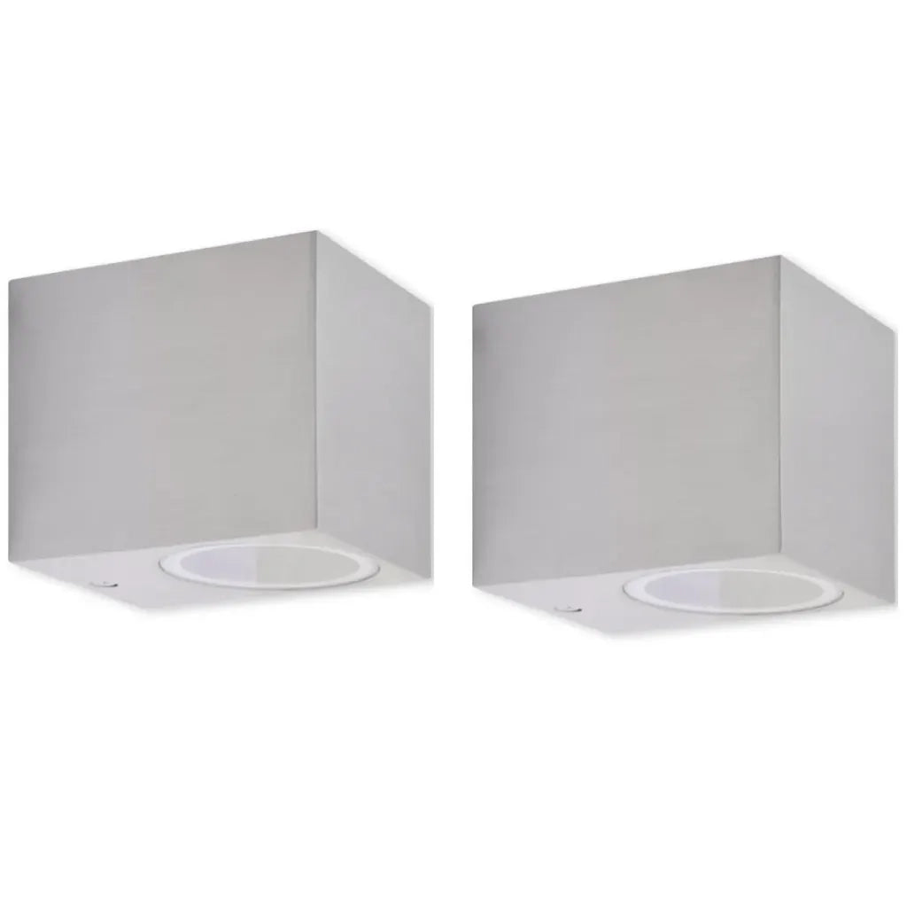 Luce da Parete per Esterno a Cubo 2 pz cod mxl 63291