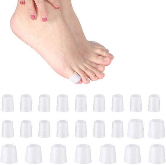 Tubetti di protezione per dita - 24 pezzi - per cuscini - bolle/eczema - dita/mani - utilizzo confortevole - protezioni per piedi