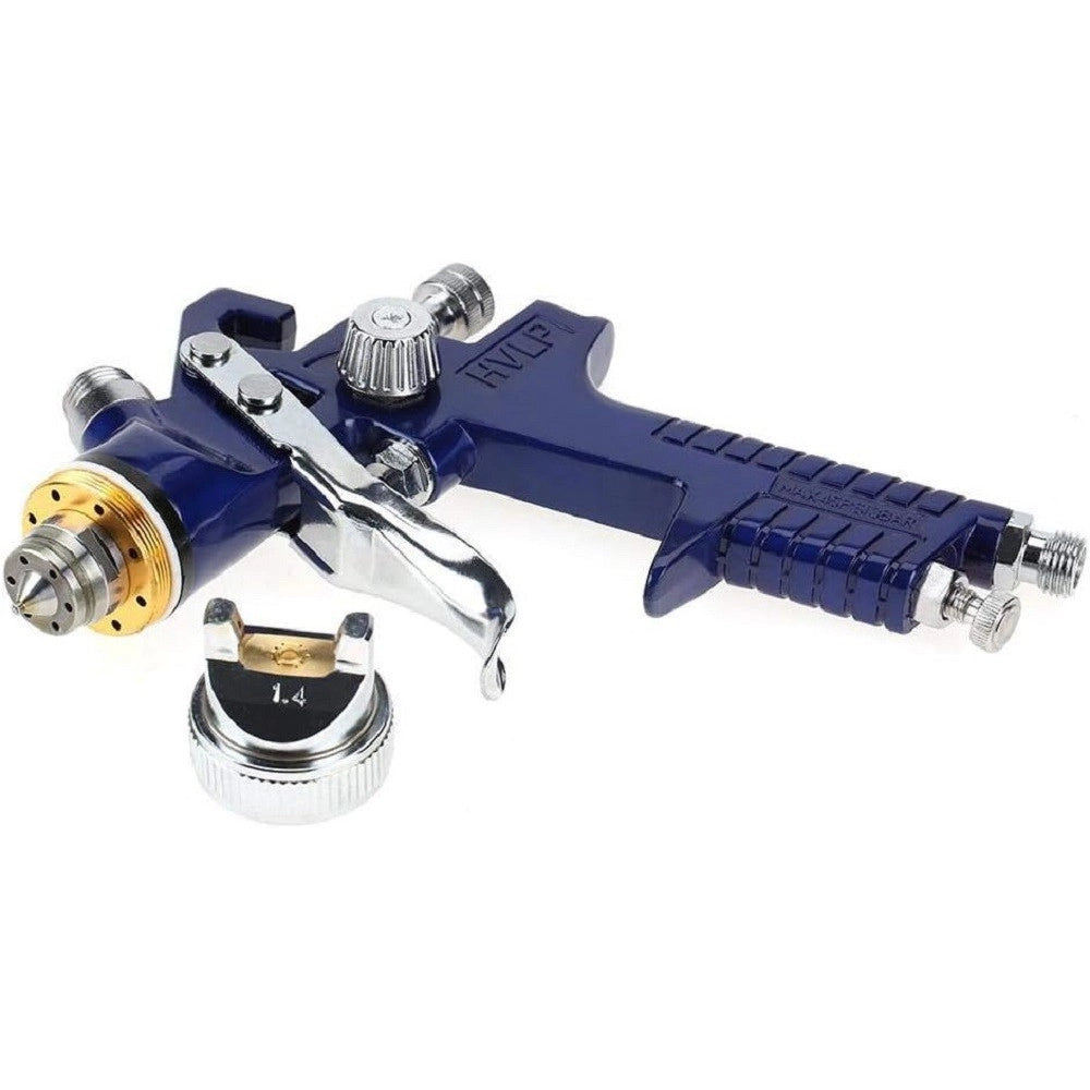 Trade Shop - Pistola Per Verniciare A Spruzzo Hvlp Aerografo Con Ugello Da 1,4mm Coppa 600cc -