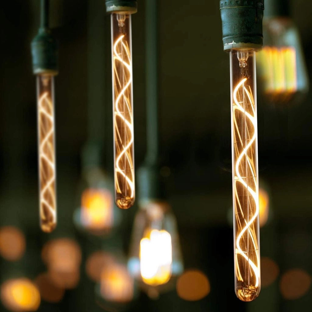 ZMH Lampadina LED E27 Vintage Tubolare 300mm Oro per Casa e Bar