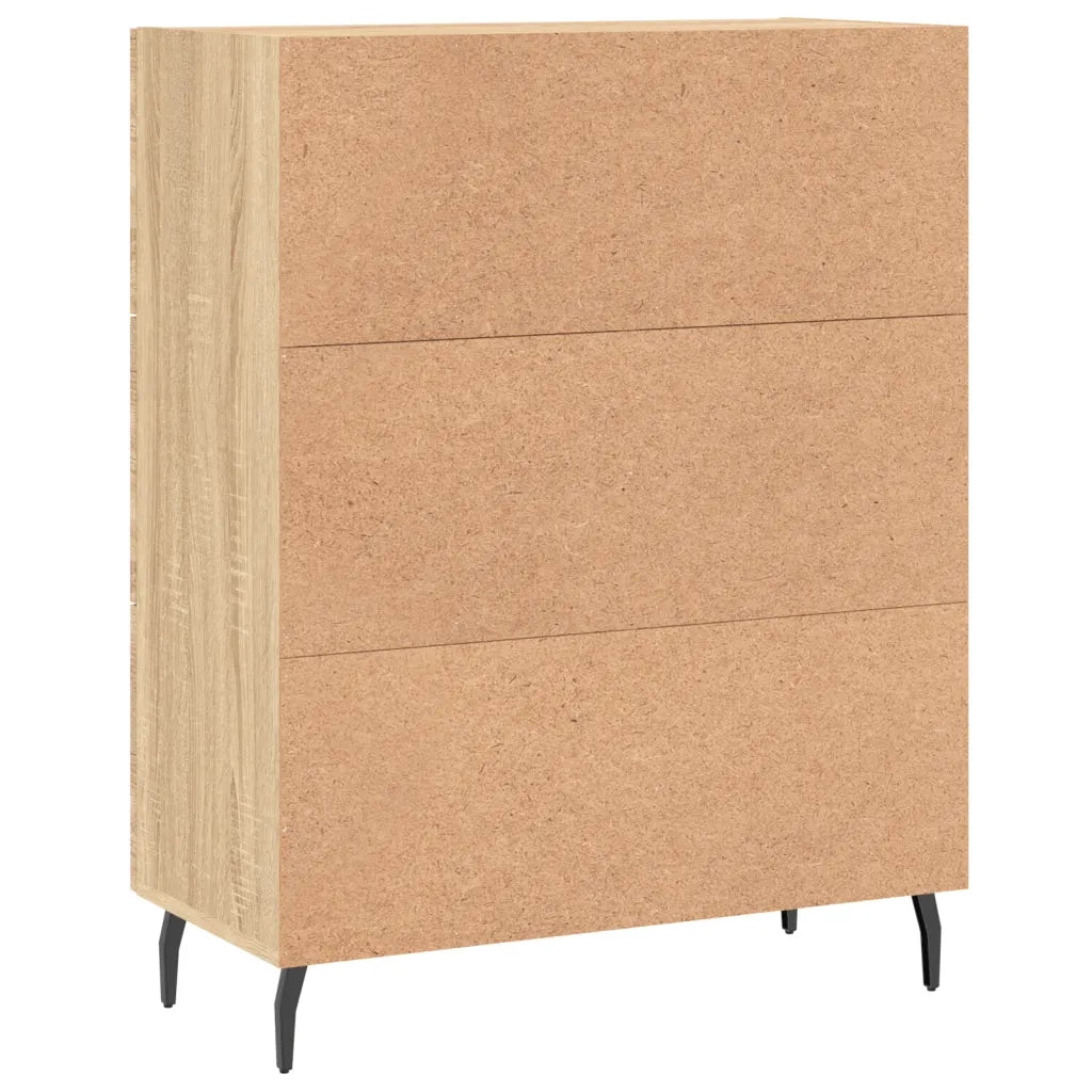 Credenza-Buffet-Armadio da cucina Rovere Sonoma 69,5x34x90 cm in Legno Multistrato 299793