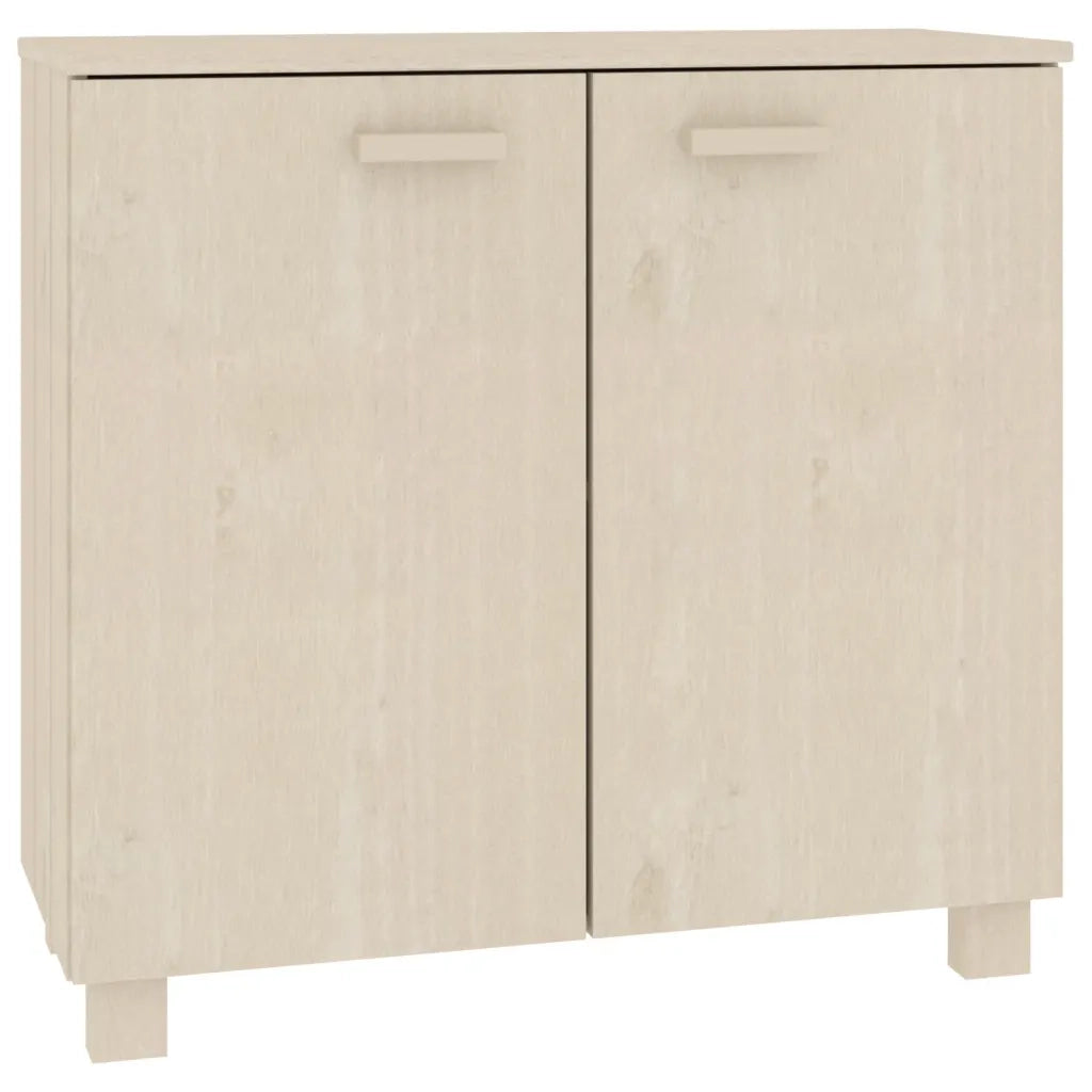 Credenza HAMAR ambra 85x35x80 cm in Legno Massello di Pino