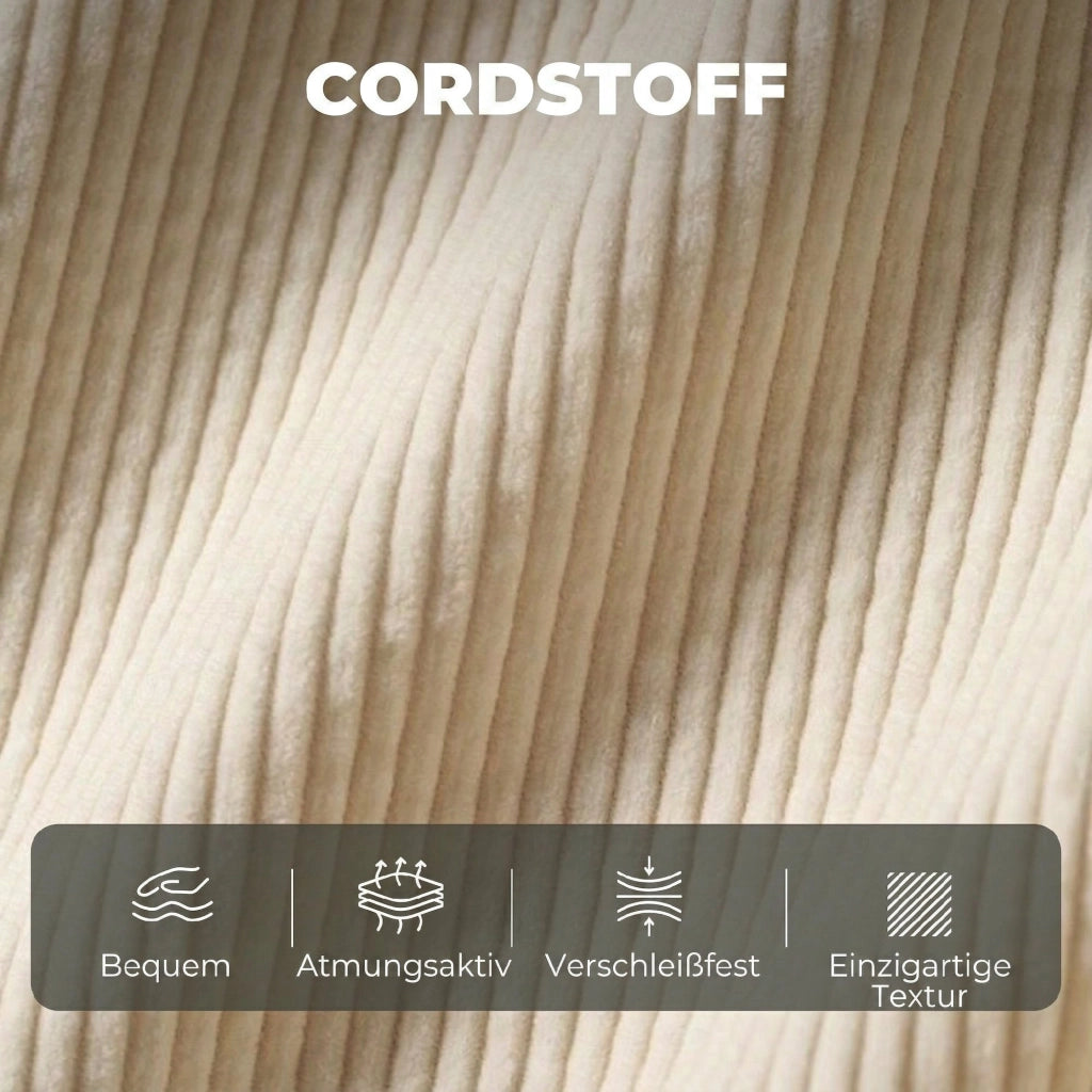 Divano 2 Posti con Cuscini e Contenitore ¨C Zephmum ¨C Beige Tessuto 117x63x79 cm