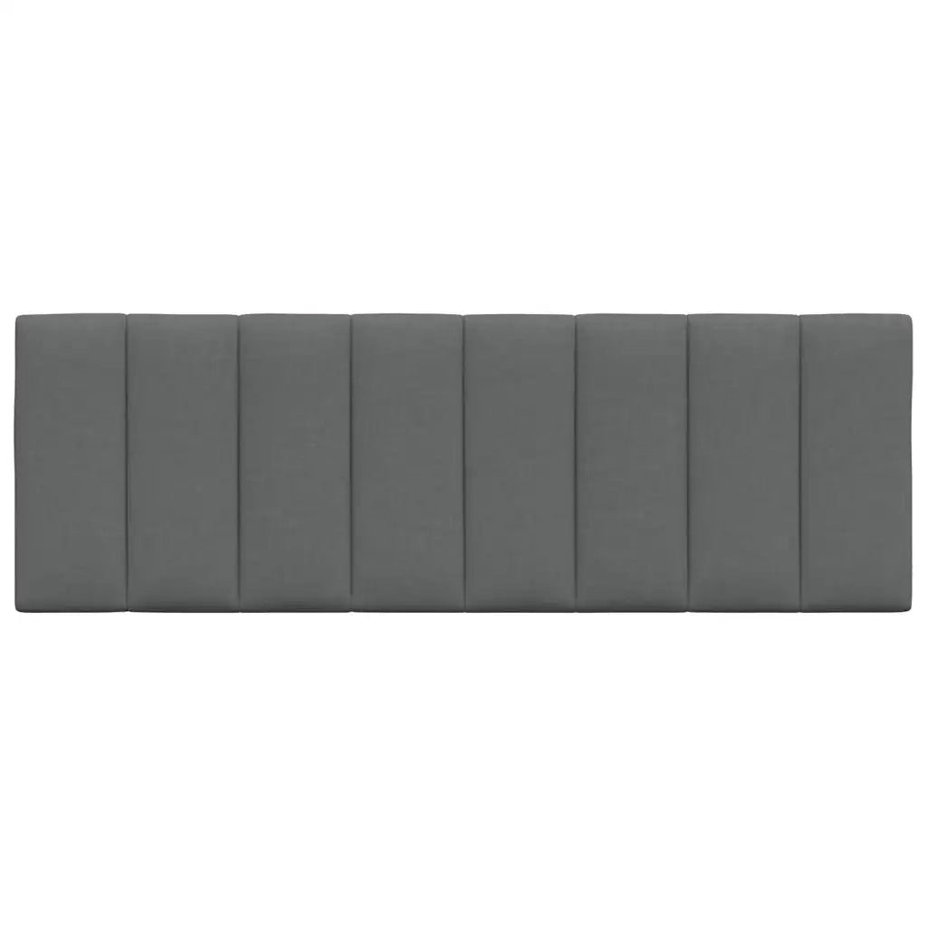 Cuscino Testiera Hanko Grigio Scuro 120 cm in Tessuto 4019157