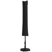 Copertura impermeabile per ombrellone con zip e cordino ¨C zephmum ¨C nero