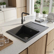 Lavello cucina una vasca Granito 62 x 50 x 20 cm Grafite 42053758