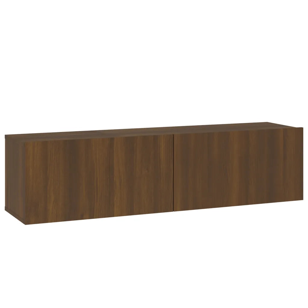 Mobile TV Muro Rovere Marrone 120x30x30cm Legno Multistrato cod mxl 33983