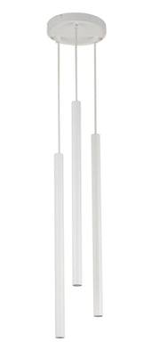 Lampada sospensione moderna Sopel bianca 3 luci G9 Sigma