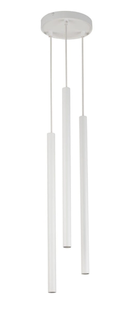 Lampada sospensione moderna Sopel bianca 3 luci G9 Sigma
