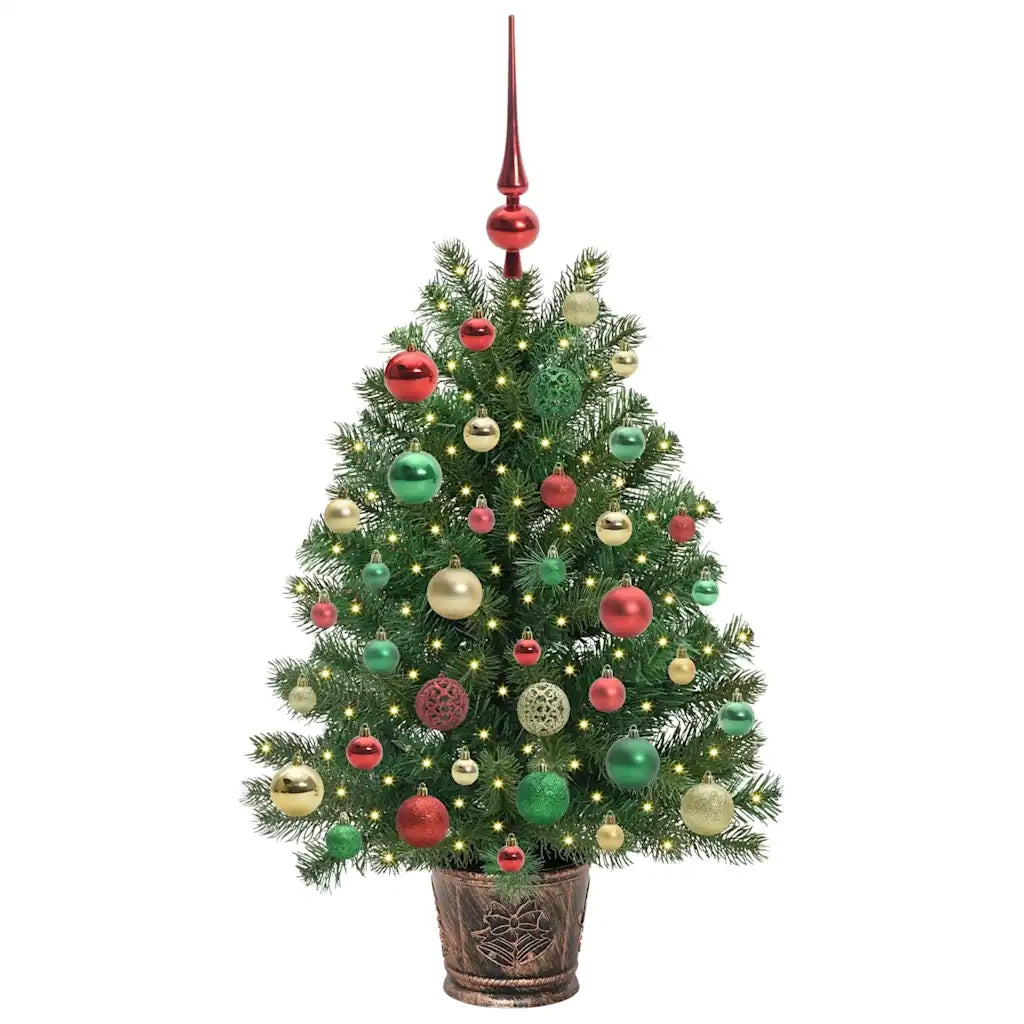 Albero di Natale artificiale con 150 LED Verde 95 cm PE e PVC 3397323