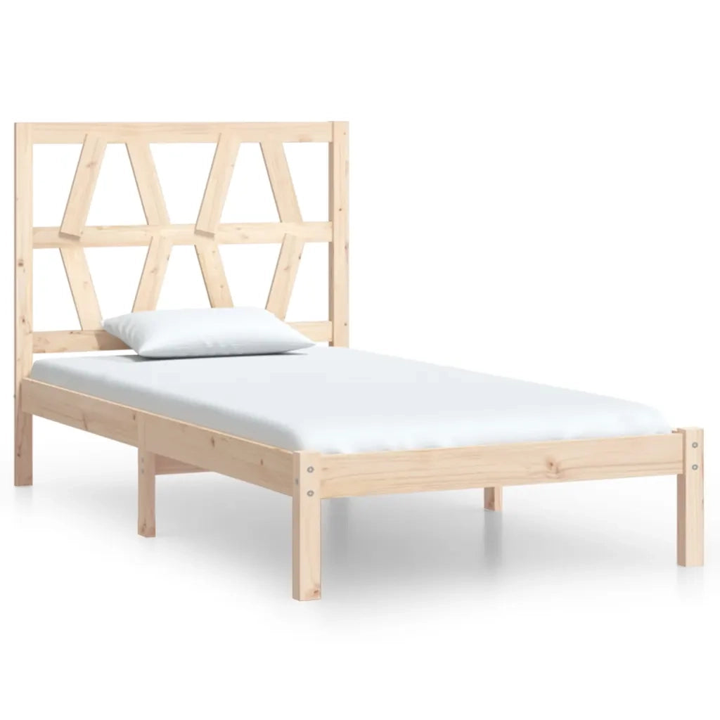 Giroletto-Struttura Letto in Legno Massello di Pino 90x190 cm Single 788789