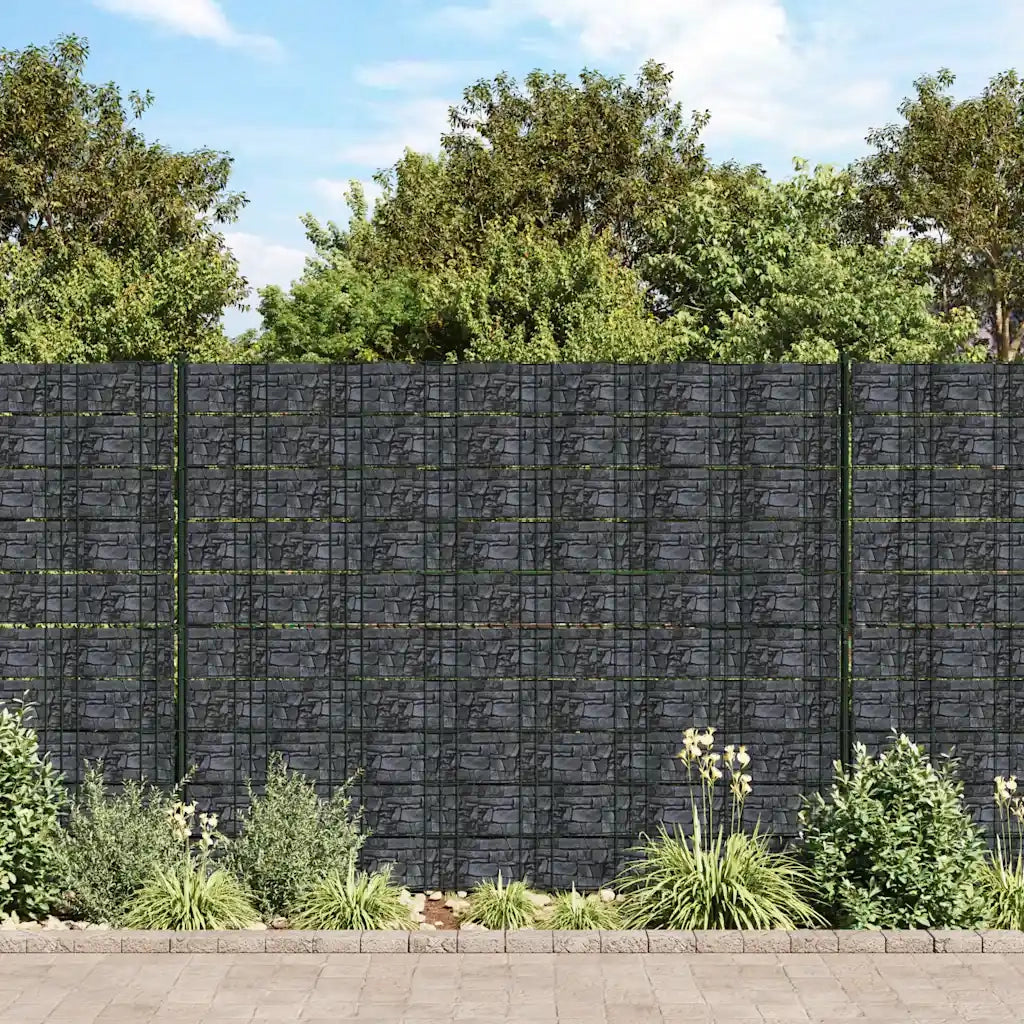 Recinzione Frangivento da Giardino | Recinzione da cortile PVC 70x0,19 m Grigio