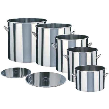 BOLLITORE CON COPERCHIO Ø 504x400h mm - cap.lt 75 - MINOX