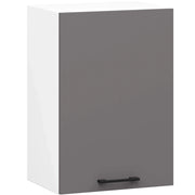 Mobile da cucina pensile sistema AKORD OLIWIA Bianco 40 cm 1 anta inserto frontale Grigio Grafite 40x30x58 cm