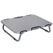 Cuccia pieghevole da esterno per cani e gatti, lettino/posto letto, grigio, 59x46x15 cm