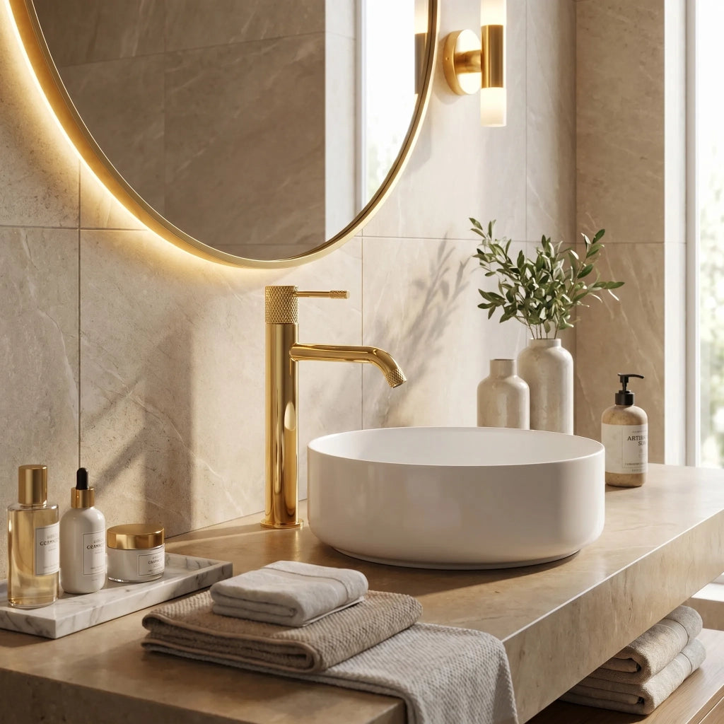 Rubinetto Da Lavabo Rea Venti Gold High