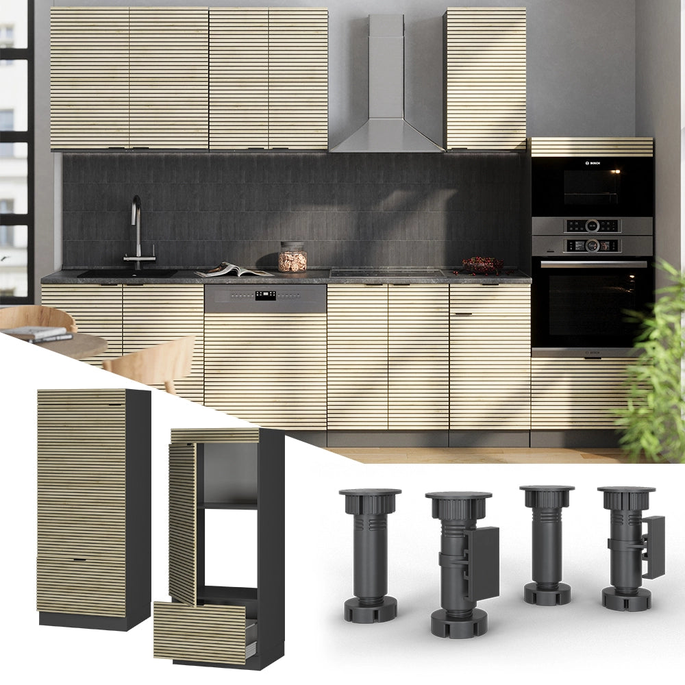 Vicco Set mobili bagno Pannello in quercia 60 cm