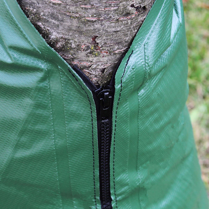 2 Sacchi per irrigare alberi 75 l in PVC, Sistema di irrigazione a goccia intorno ai tronchi