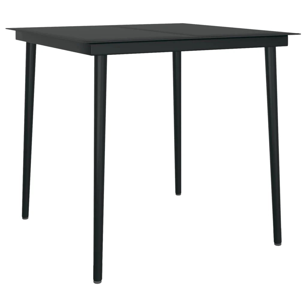 Set da pranzo da giardino per esterni 3 pezzi nero 02_0013648